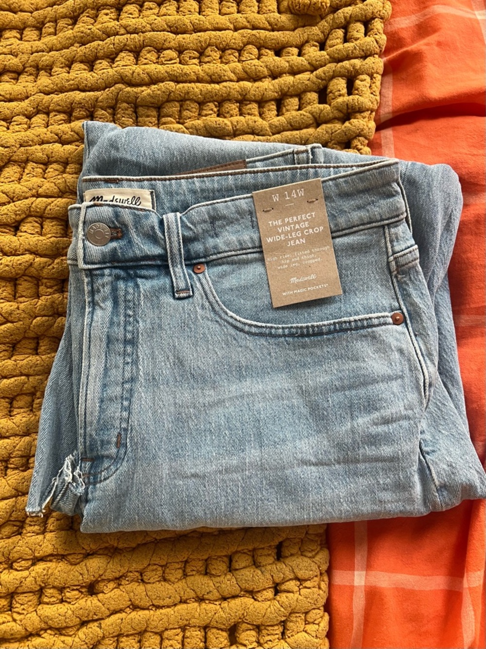 Brand new Madewell Vintage Wide-Leg Crop Jeans